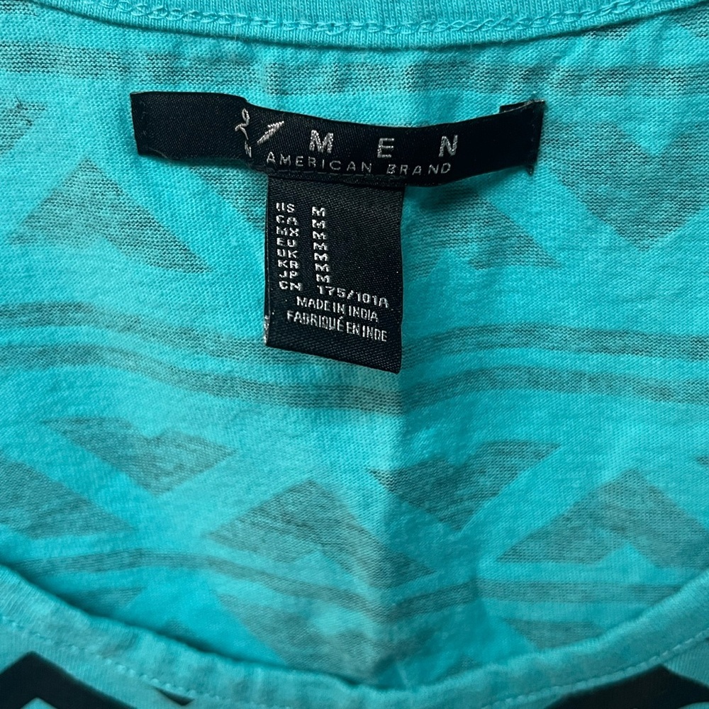 Forever 21 Blue and Black Geometric Tank Top - Picture 2 of 4